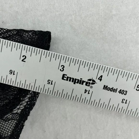 Zara Basic Collection Dress Womens M Black Velvet Lace Trim Zipper Fit & Flare - Picture 6 of 11